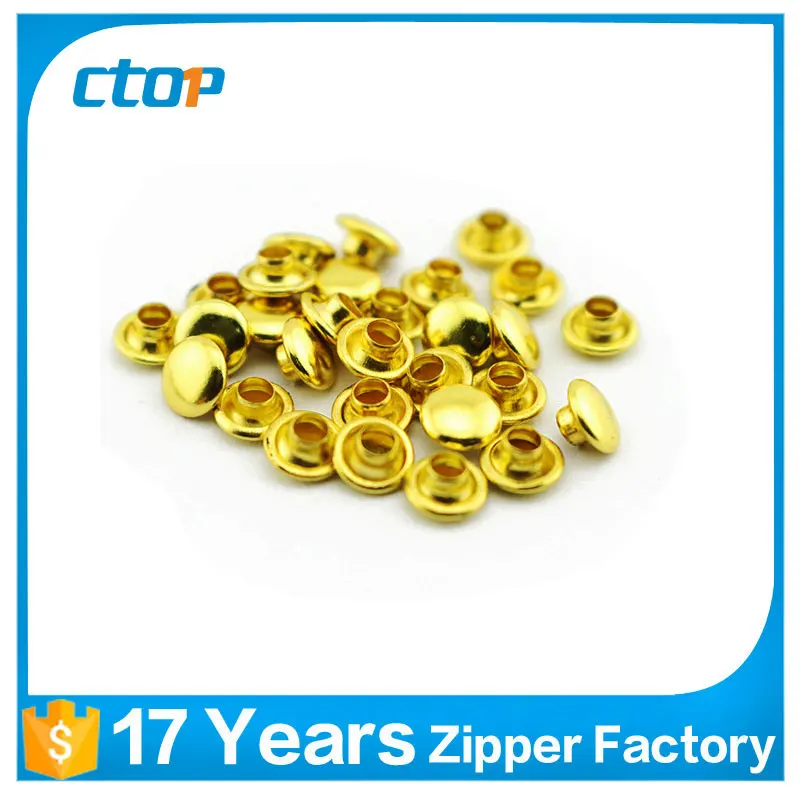 Guangzhou factory garment accessories metal stud jean custom studs decorative rivets metal rivet double cap rivet