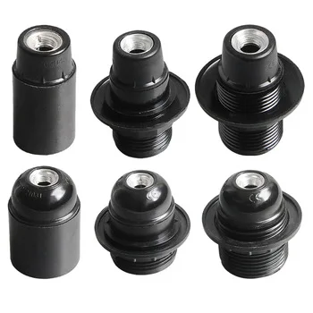 Edison Screw E27 Black Lamp Bakelite Bulb Holder For Dinning Room