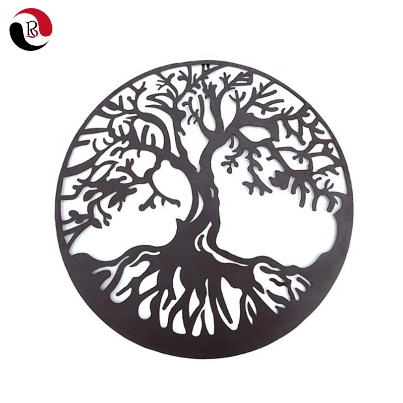 Factory Supply Laser Cut Tree of Life Metal Wall Art Decor