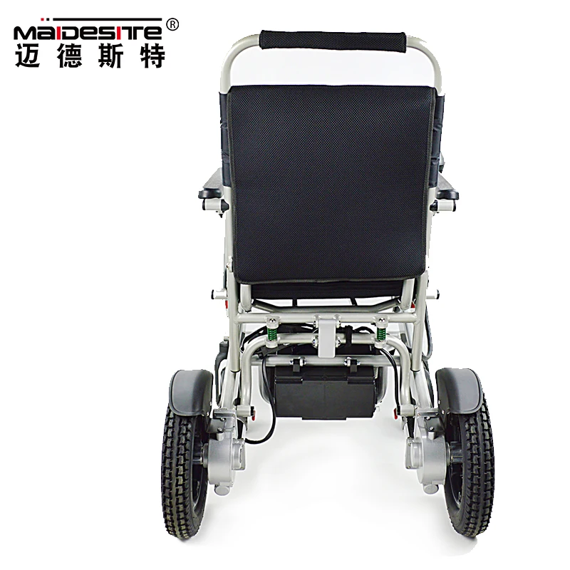 Aluminum alloy light weight portable electric wheel chair for elderly use