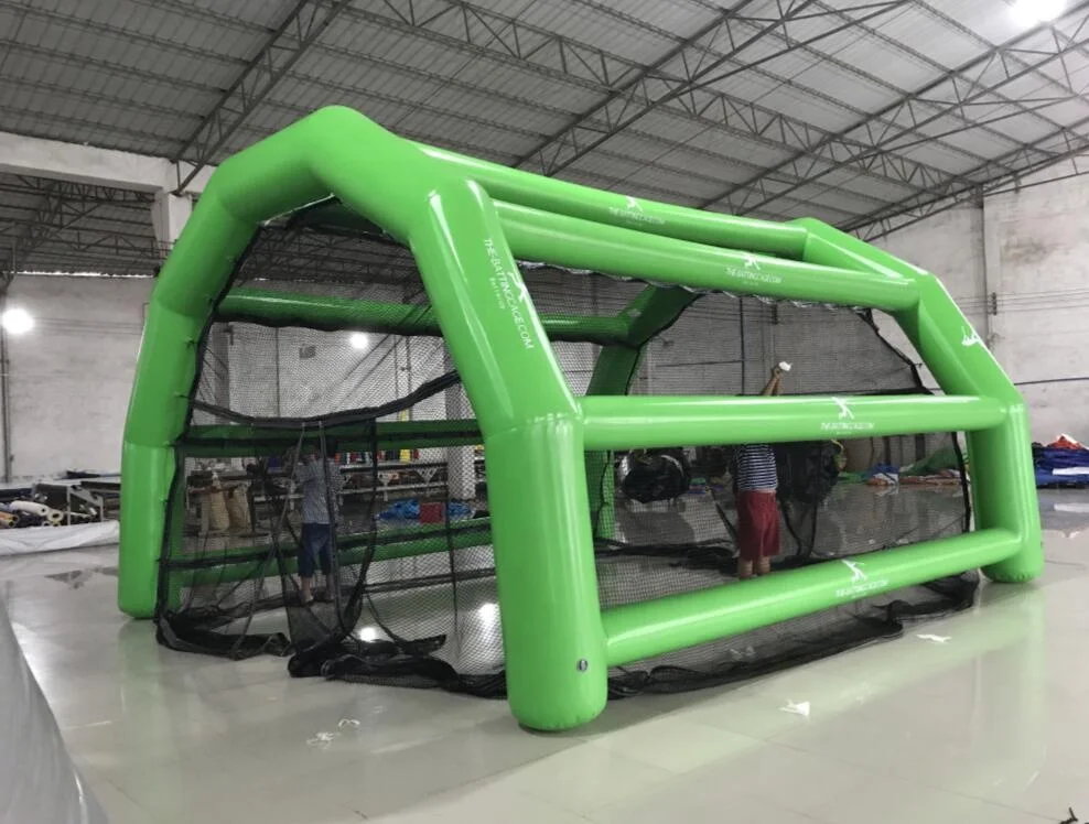Black color customized new arrival inflatable batting cage sport cage for baseball game