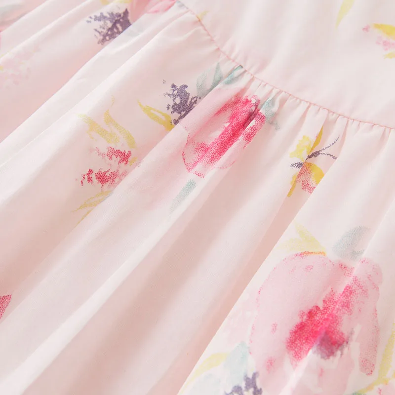 DBF9600 DAVE BELLA summer baby girls lolita floral dress infant toddler birthday wedding dresses children high quality dresses