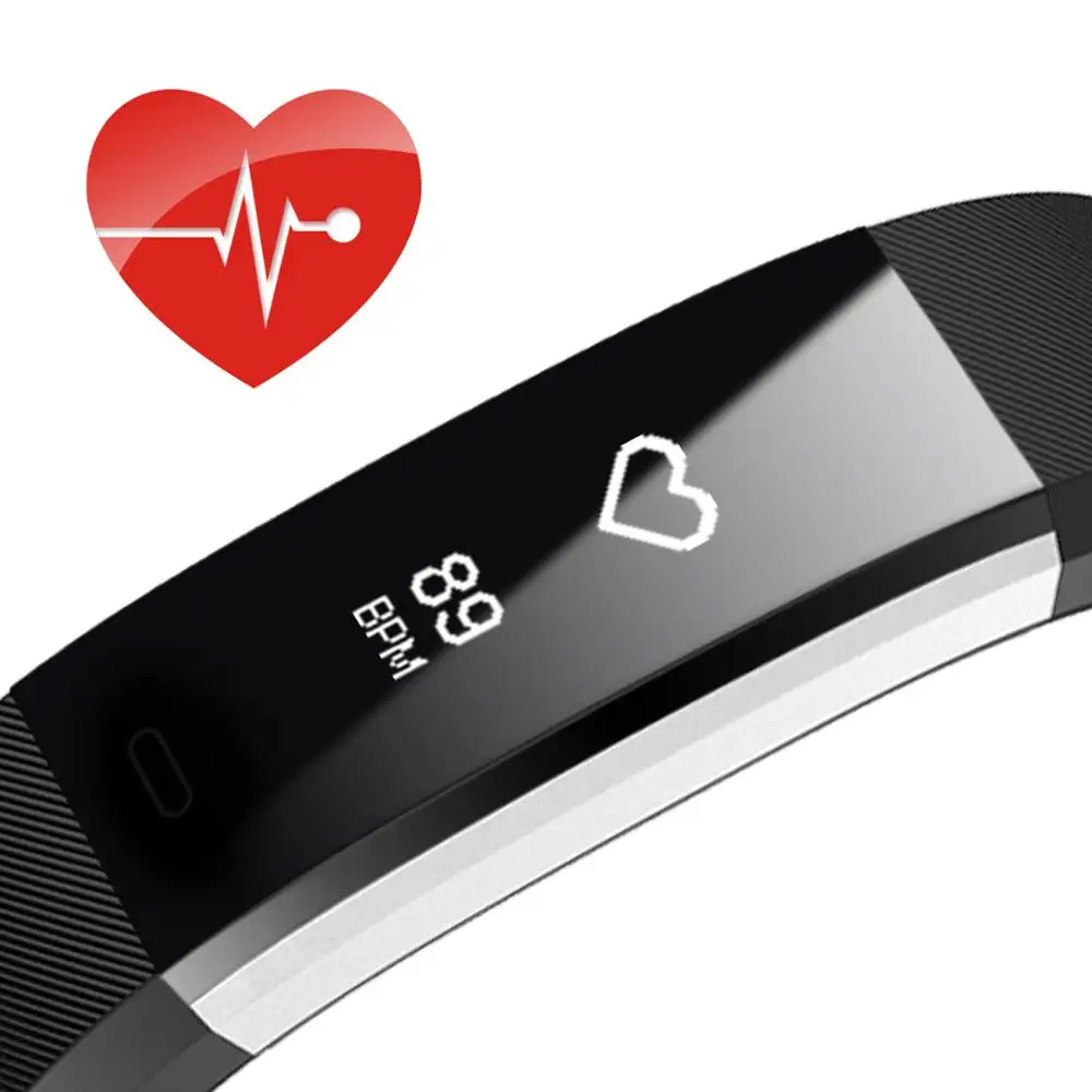 
Hot Selling VeryFit Pro APP Smart Bracelet ID115HR PLUS Waterproof Heart Rate Monitor Wristbands with Replacement band 