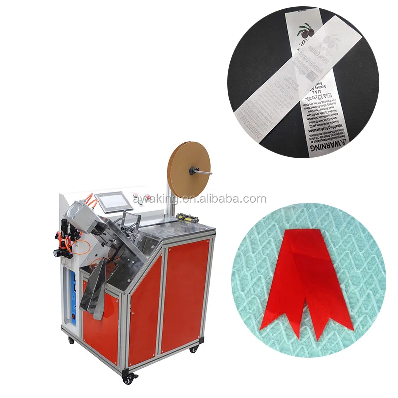 Ultrasonic fabric ribbon tape automatic cutting machine ribbon label cutting machine ultrasonic digital label cutter