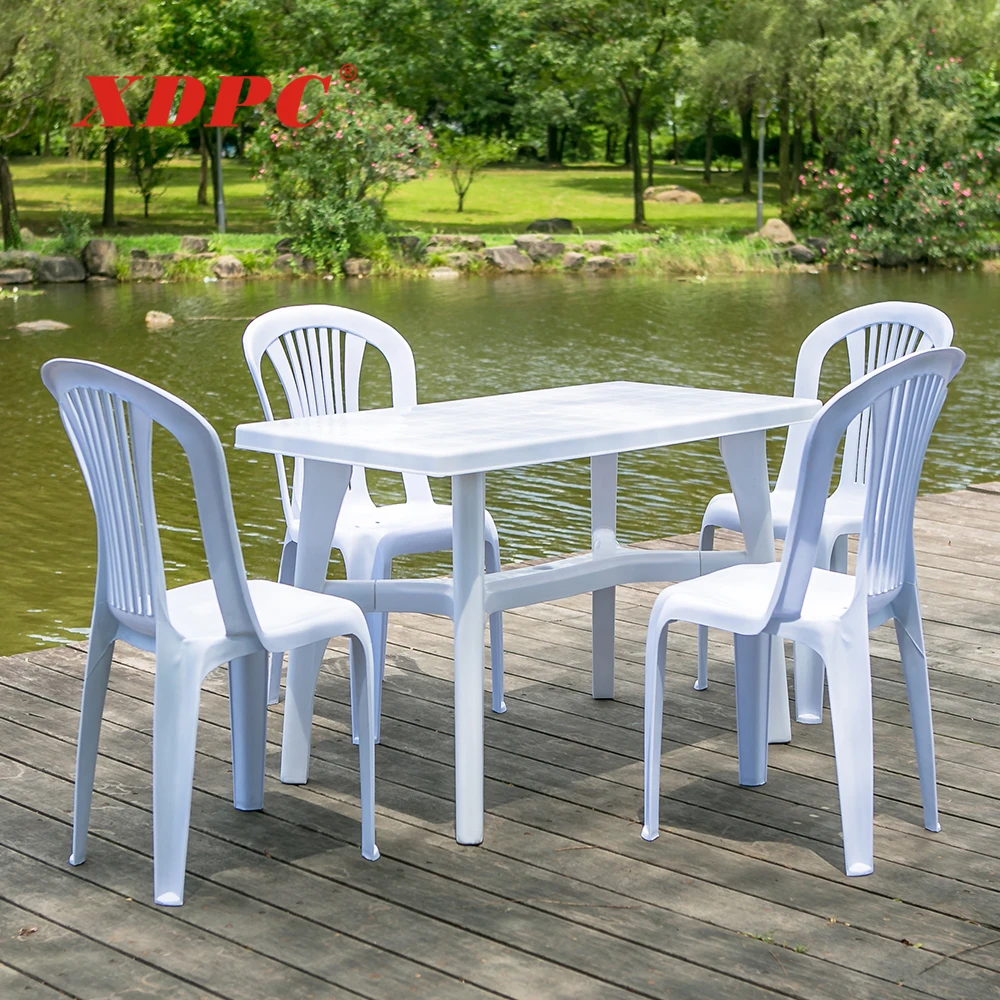 
China wholesale contemporary lightweight white outdoor stackable dining armless plastic chairs 