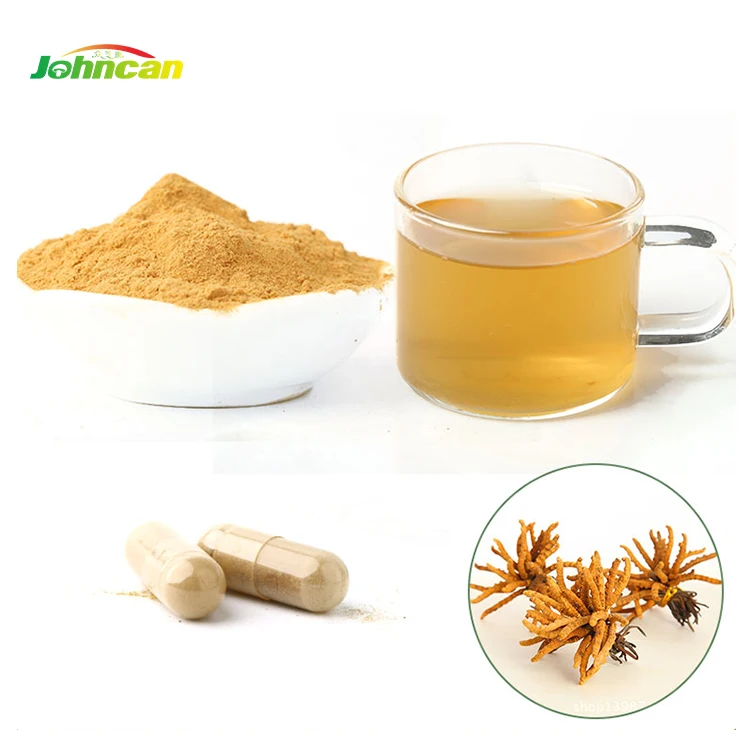 Solvent Extraction Tiens Cordyceps Mushroom Powder, Organic Cordyceps Militaris Mushroom