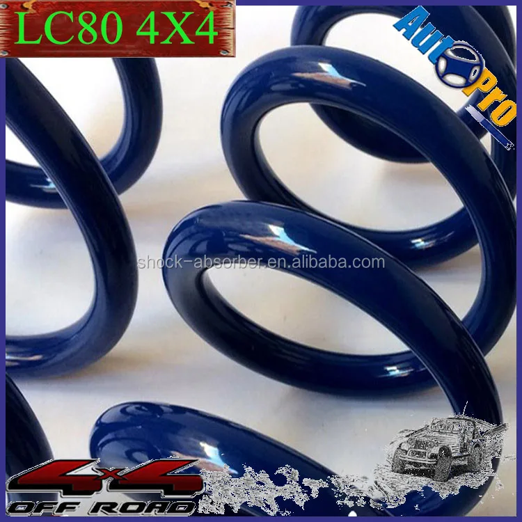 4x4 offroad TOYOTAs LC80 blue lift spring with lift up 3-4 inch Land Cruiser FJ 80 Springs