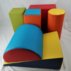 Anti-Fade indoor kids soft foam climbing toys slide for toddlers