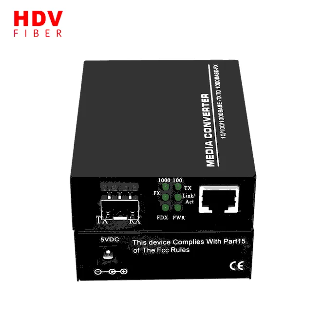 High Quality 1000M Media Converter 20km Fiber Optic Compatible Huawei Media Converter Price