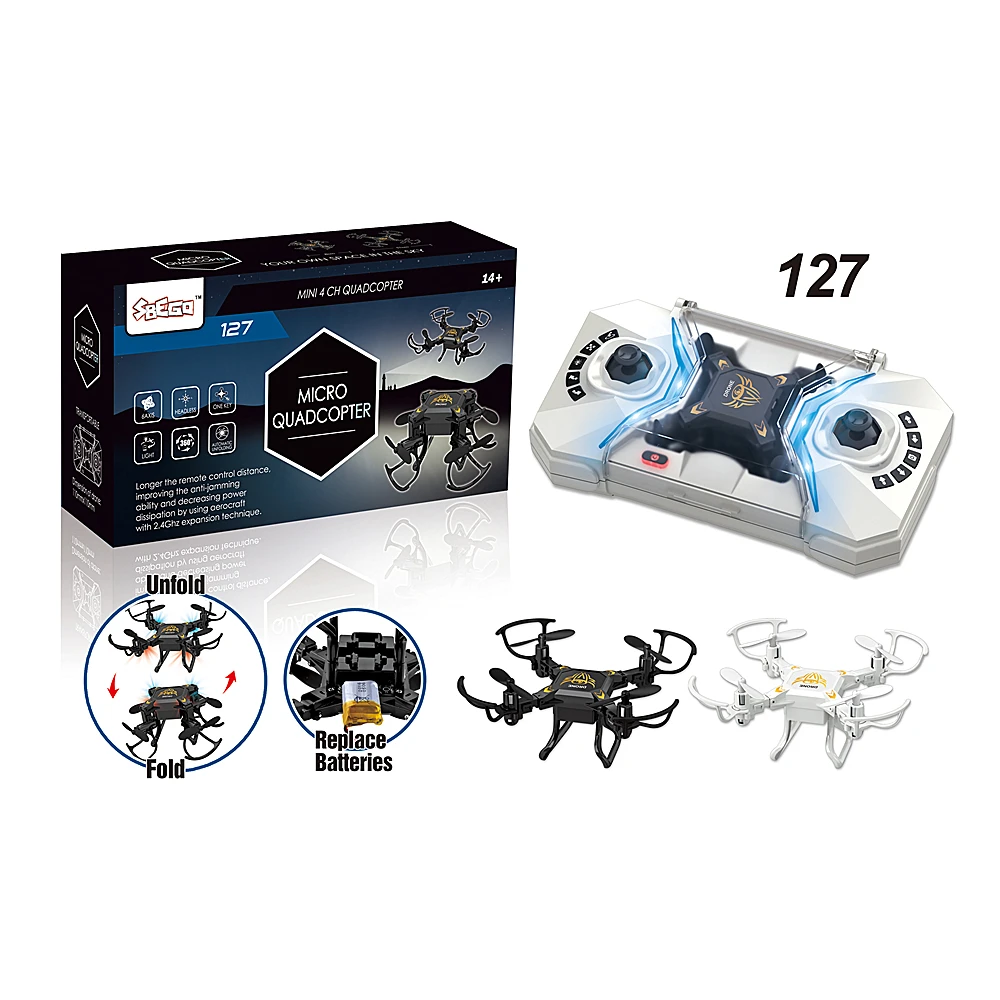 2018 Most Popular Sbego 4 Channels 6-Aixe Folding Drone Without Camera Foldable Helicopter Made In China