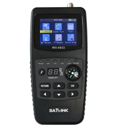 Портативные Цифровое телевидение DVB S Satlink спутниковая сильный сигнал Finder из Китая
