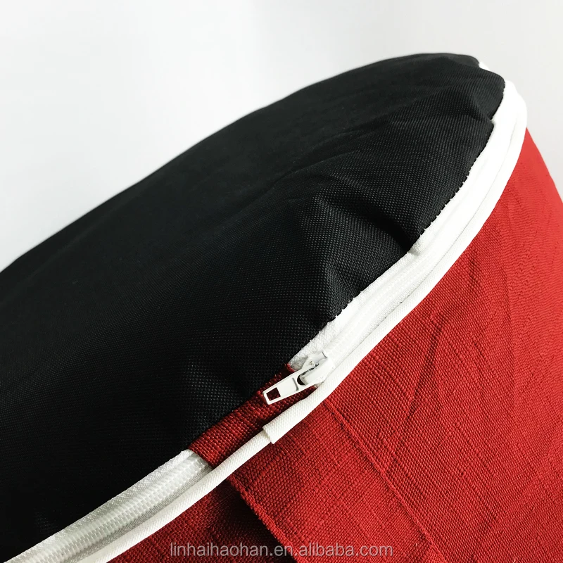 Printed color customized support adjustable inflatable ottoman