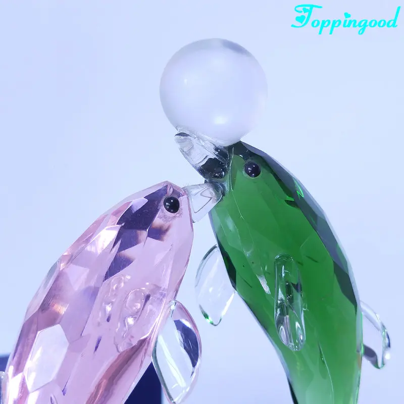 Wedding Favor Crystal Glass Dolphin For Decoration And Gifts