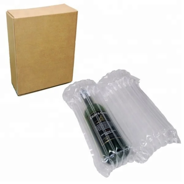 Plastic Retailing Packaging air Pouch for 750 ml Wine Bottle