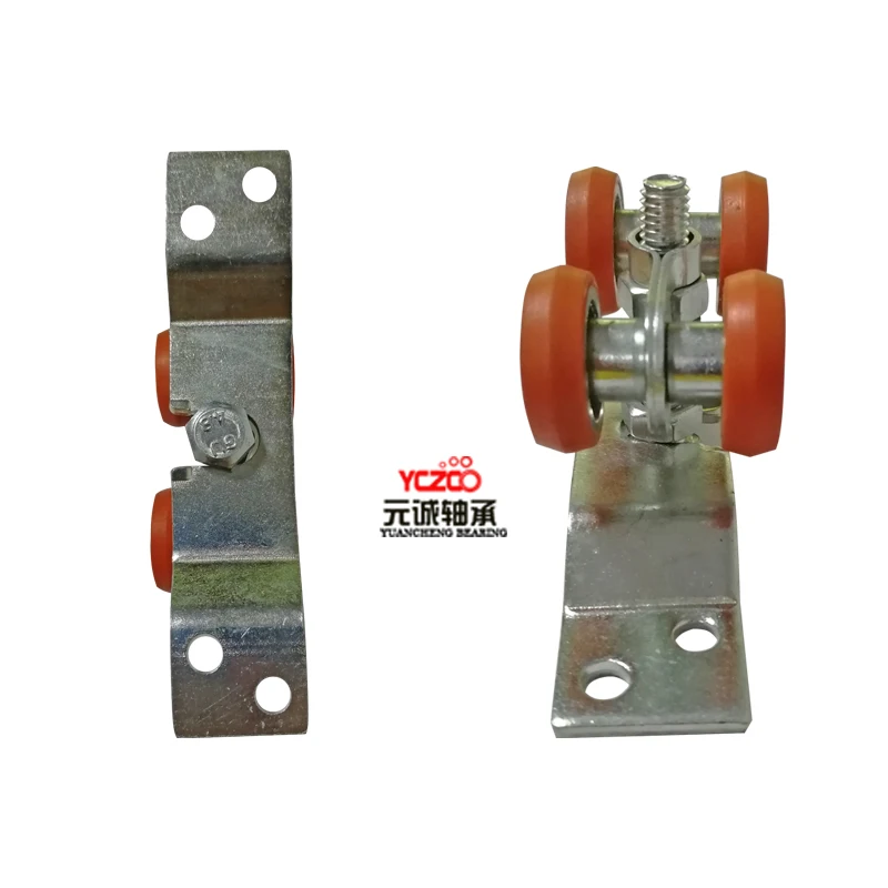 Aluminum profile guide upper rail roller with 4 wheels