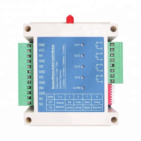 SK509  New type smart 5W industrial 4 channels wireless remote control 8Km rf switch