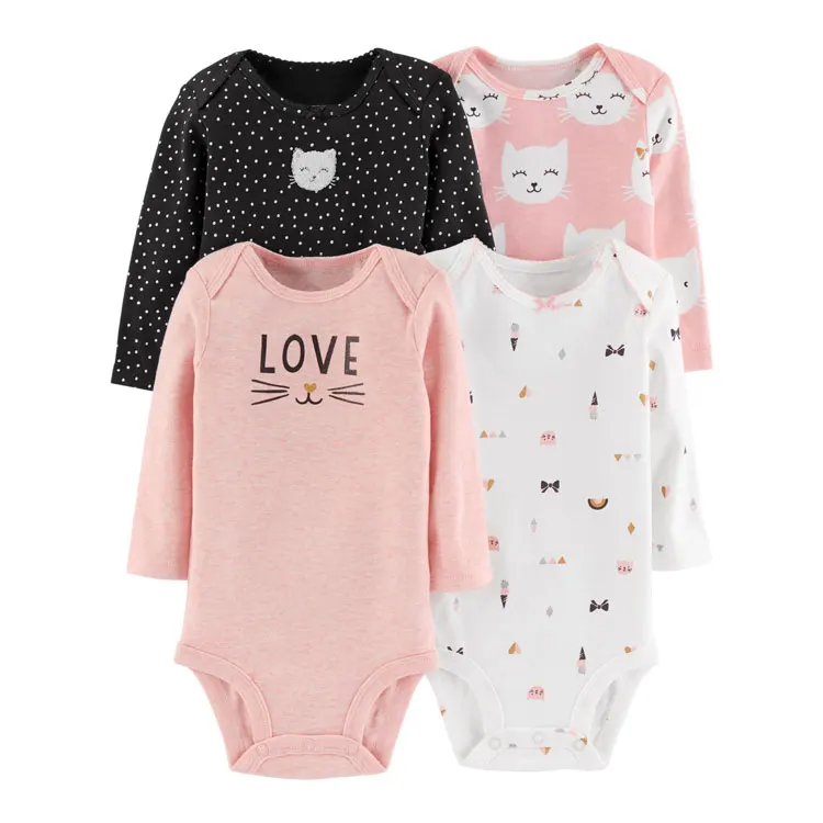 Wholesale Children's Clothing Baby Rompers Long Sleeve Bodysuit