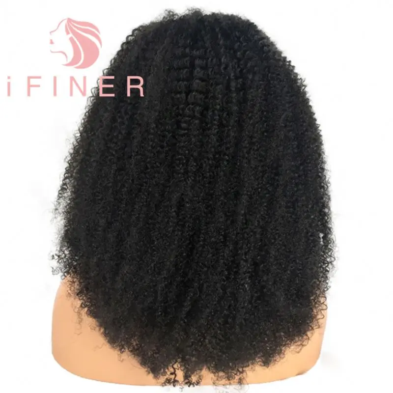 iFiner Qingdao Blueforest High Quality 14 Inch Small Kinky Curly Full Lace Wig With Human Hair In Malaysia Kuala Lumpur