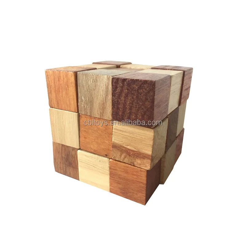Large super 3d magic wooden cube brain teasers best puzzle for adult