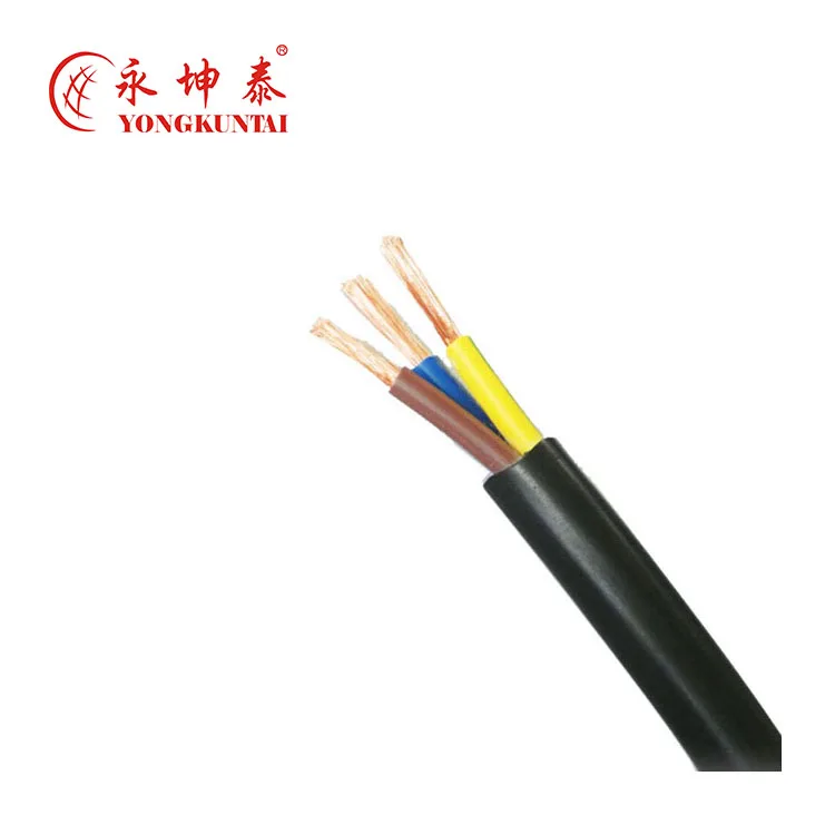 300/500V 3 core power cable CU copper PVC jacket home application wire cable