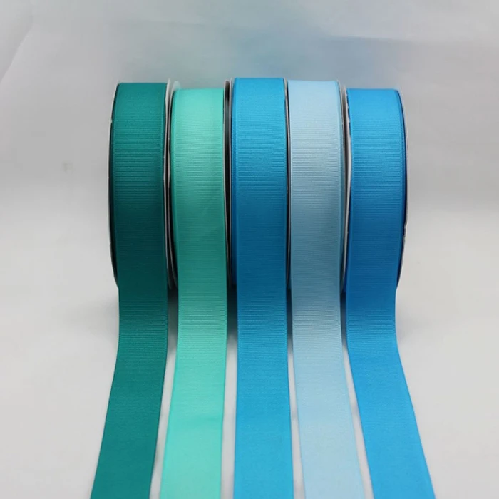 Custom grosgrain flower ribbon printed