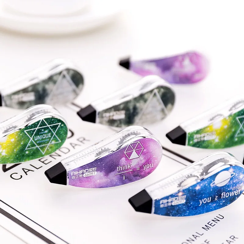 Мультяшная прозрачная Корректирующая лента со звездами для набора из 4 шт.