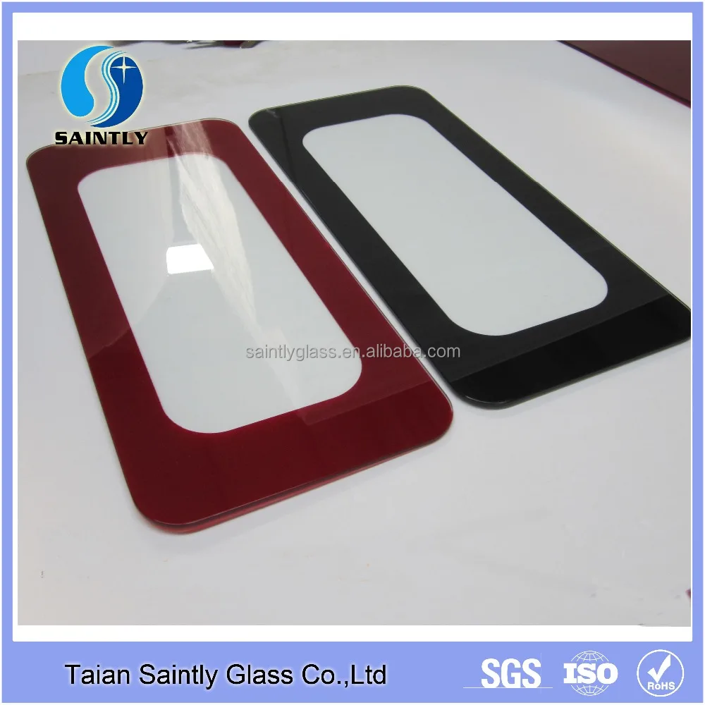 Best quality tempered silk screen printing decorative glass panels for oven door kitchen appliances glass
