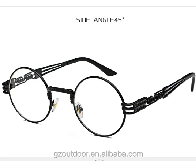 2021 Steampunk Sunglasses Men Women Metal Eye glasses Round Shades Brand Sun glasses Mirror High Quality UV400 8010