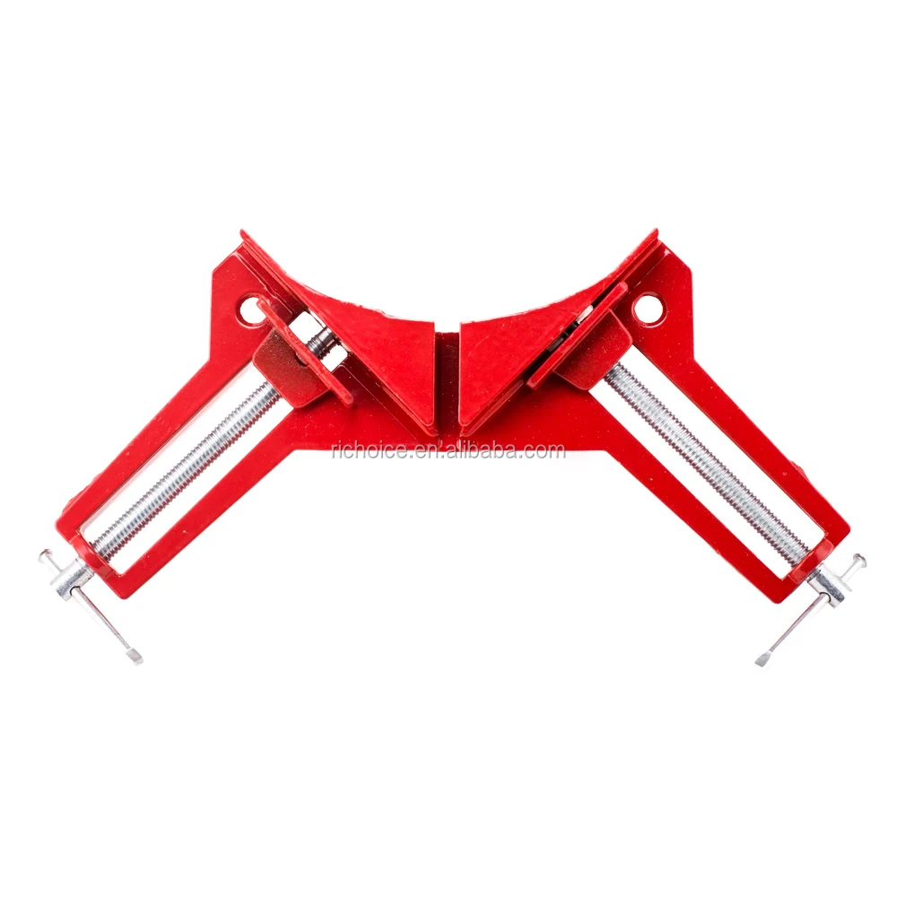 RICHOICE 4 Inch 100mm Red 90 Degree Right Angle Corner Clamp