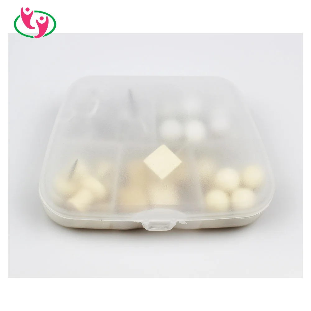 Wooden Push Pin Set with plastic box packing for Cork Bulletin Board