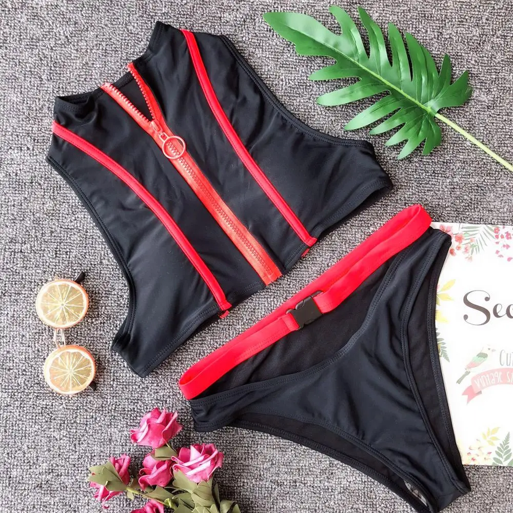 
Sexy Women Push-up Padded Bra Tankini Halter Bikini Set Swimsuit Two Pieces Bathing Suit Swimwear Beachwear Lingerie 2019 