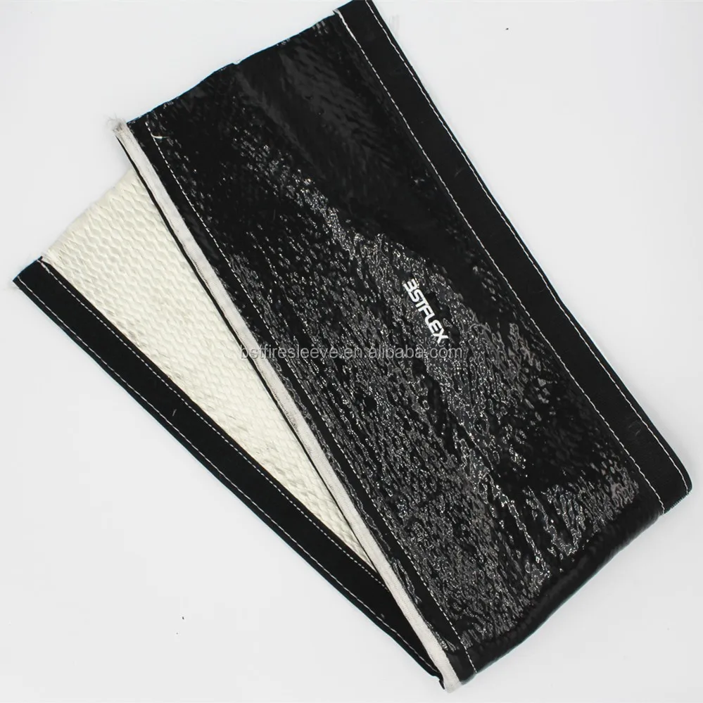 Pneumatic lines electrical cables control wiring protection Heat Resistant Silicone Rubber Coated Glass Fibre fire Sleeve