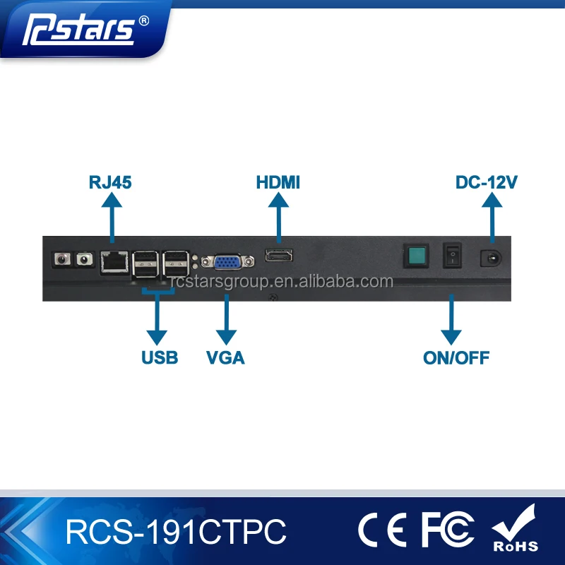 19Inch Full HD Wall Mount All-In-One PC with Windows OS; Touch screen optional (RCS-191CTPC)