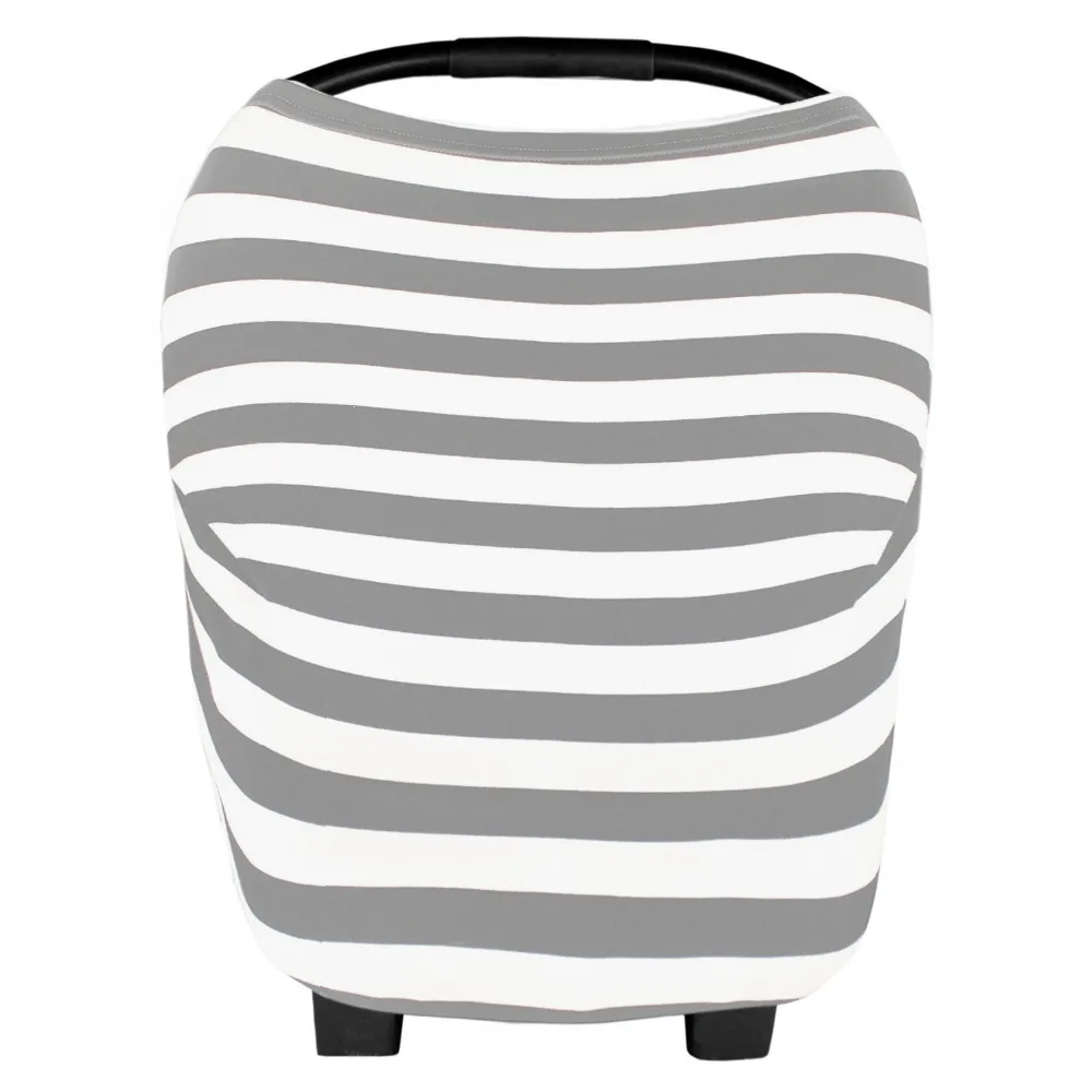 Stretchy Multi-use Baby Car Seat Canopy Nursing Shopping Cart Cover with zipper window