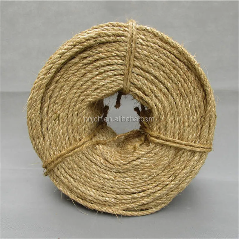 Cheap 8mm Sisal Rope Natural Color Packing/Decoration Agave Sisalana Rope