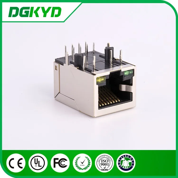 DGKYD KRJ-003ANL Однопортовый экран 8P8C с внутренним трансформатором 10/100 BASE-TX RJ45 Женский Разъем