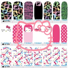 14 Style Hello Kitty Cat Nail Art Sticker Patch 14pcs Set High Quality Foils Decals Polish