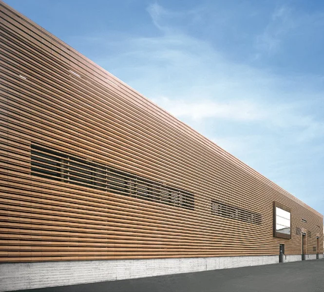 UV Resistance Solar Shading Facade And Partition WPC Wall Cladding