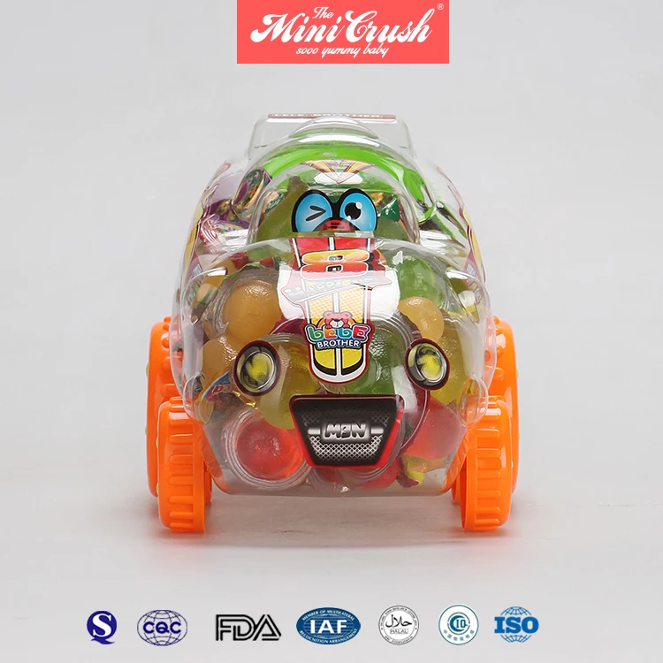 Halal plastic mini crabs toys sweets wholesale gummy candy