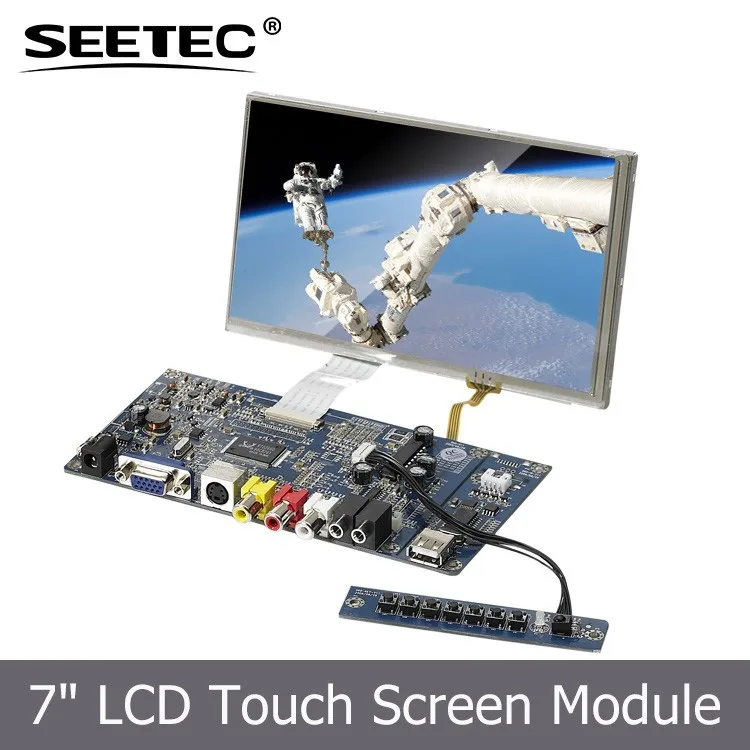 7 дюймов tft SKD встроенный сенсорный экран монитор закрыт наблюдения системы жк wifi дисплей без рамки