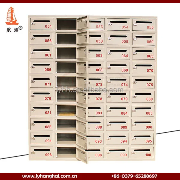 Commercial Furniture Cast Iron Wall Mounted Locking Office Mailboxes