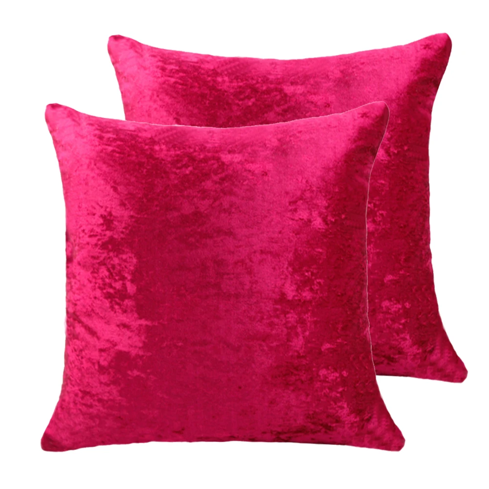 Wholesale crushed ice velvet european pillow case square fancy woven vintage home decor cushion covers