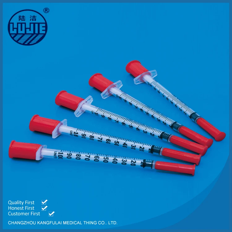 
Hot Selling High Quality Disposable Insulin Syringe With Needles,1Ml Syringe Luer Lock Sterile 