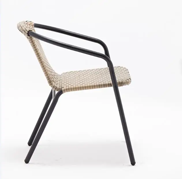 Aluminum rattan chair modern design chair