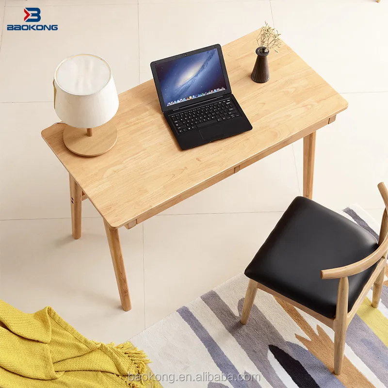 Solid Wood Study Table Modern Study Room Removable Furniture