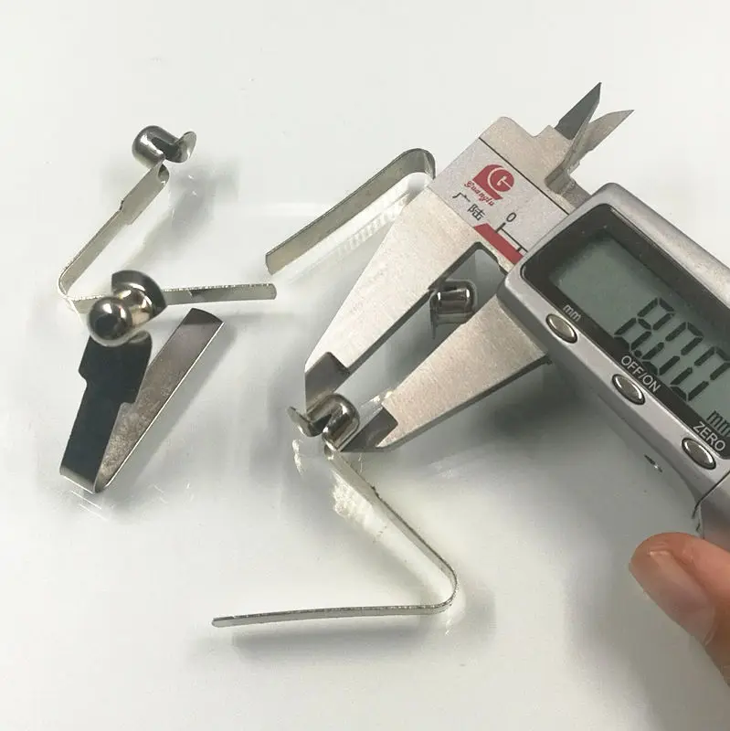 V shape spring loaded button , spring clip with button fastener tube lock scaffold