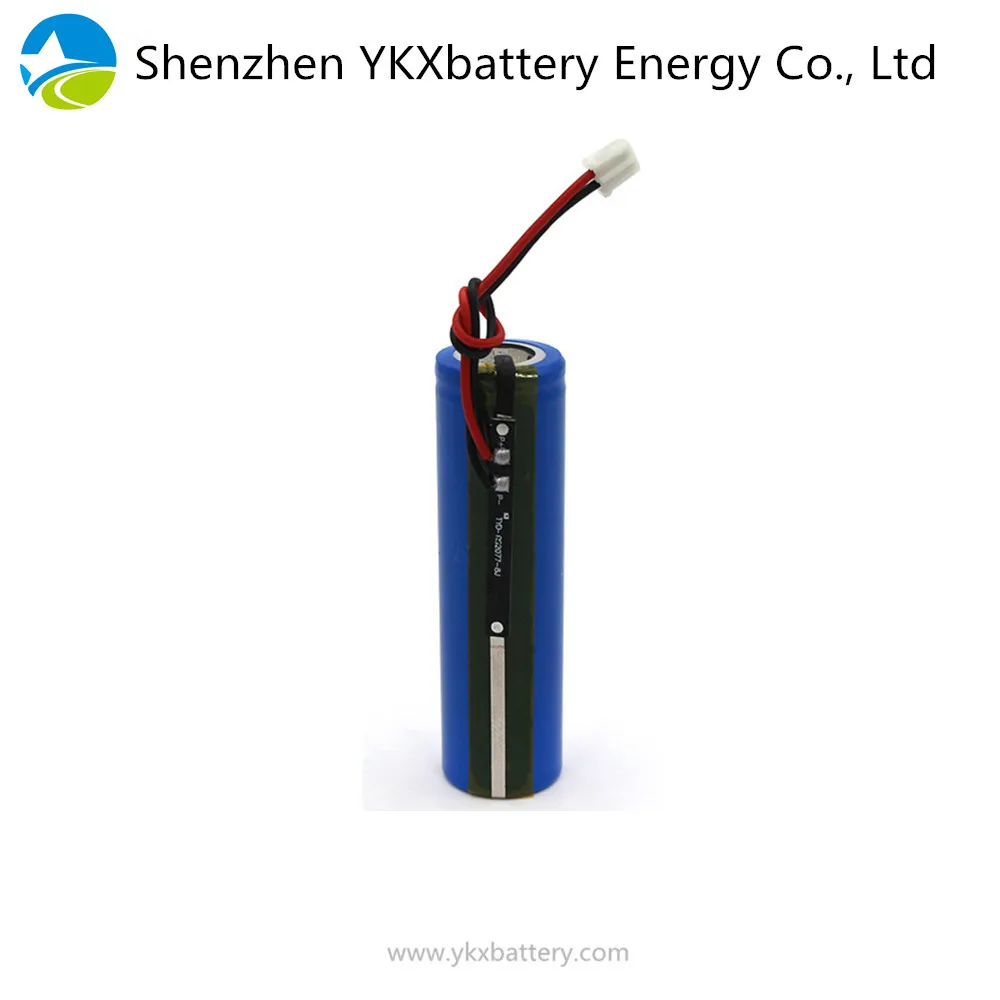 Rechargeable li-ion Li ion Lithium 3.2V LiFePO4 18650 battery pack with 2mm connector