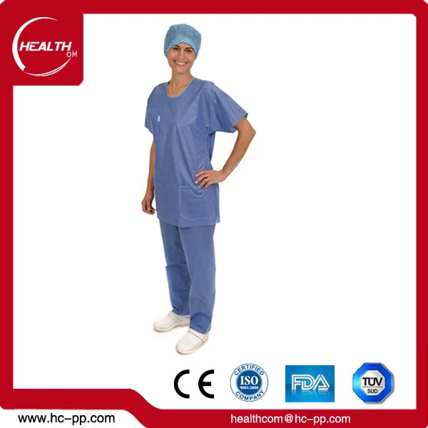 
Disposable Medical scrub/scrub suit/nurse hospital uniform designs 
