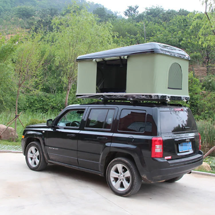 Factory wholesale Hardshell  big family camping roof tent For 3-4 people