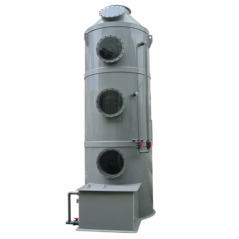 Biogas purification to remove impurities h2s scrubber CO2 removal wet scrubber gas cleaning system